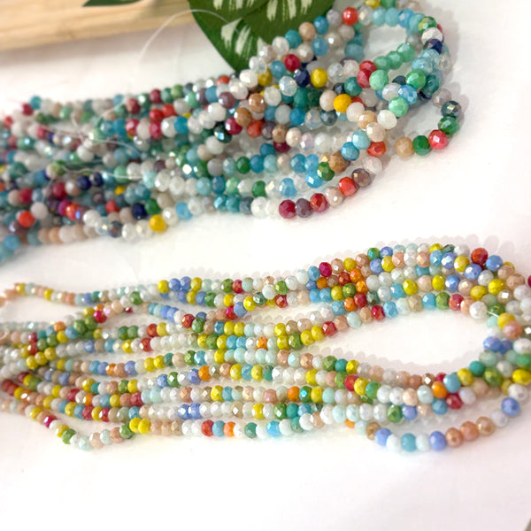 Rondelle colores cristal