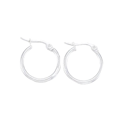 Hoops argollas plata