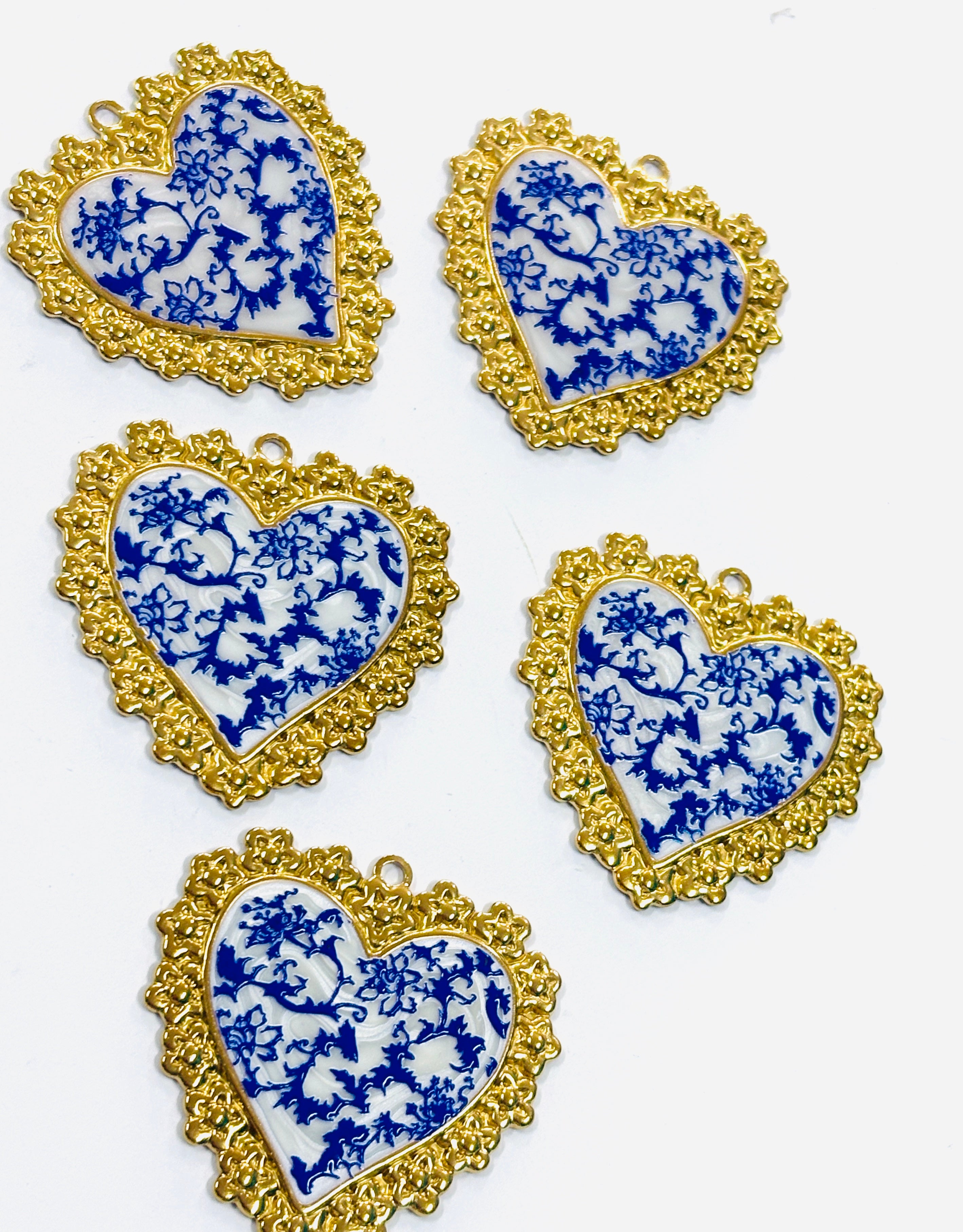 Corazón con azul