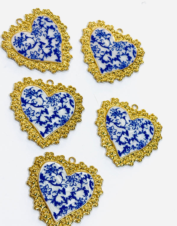 Corazón con azul