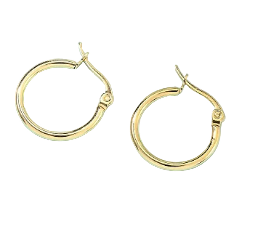 Hoops Argollas doradas