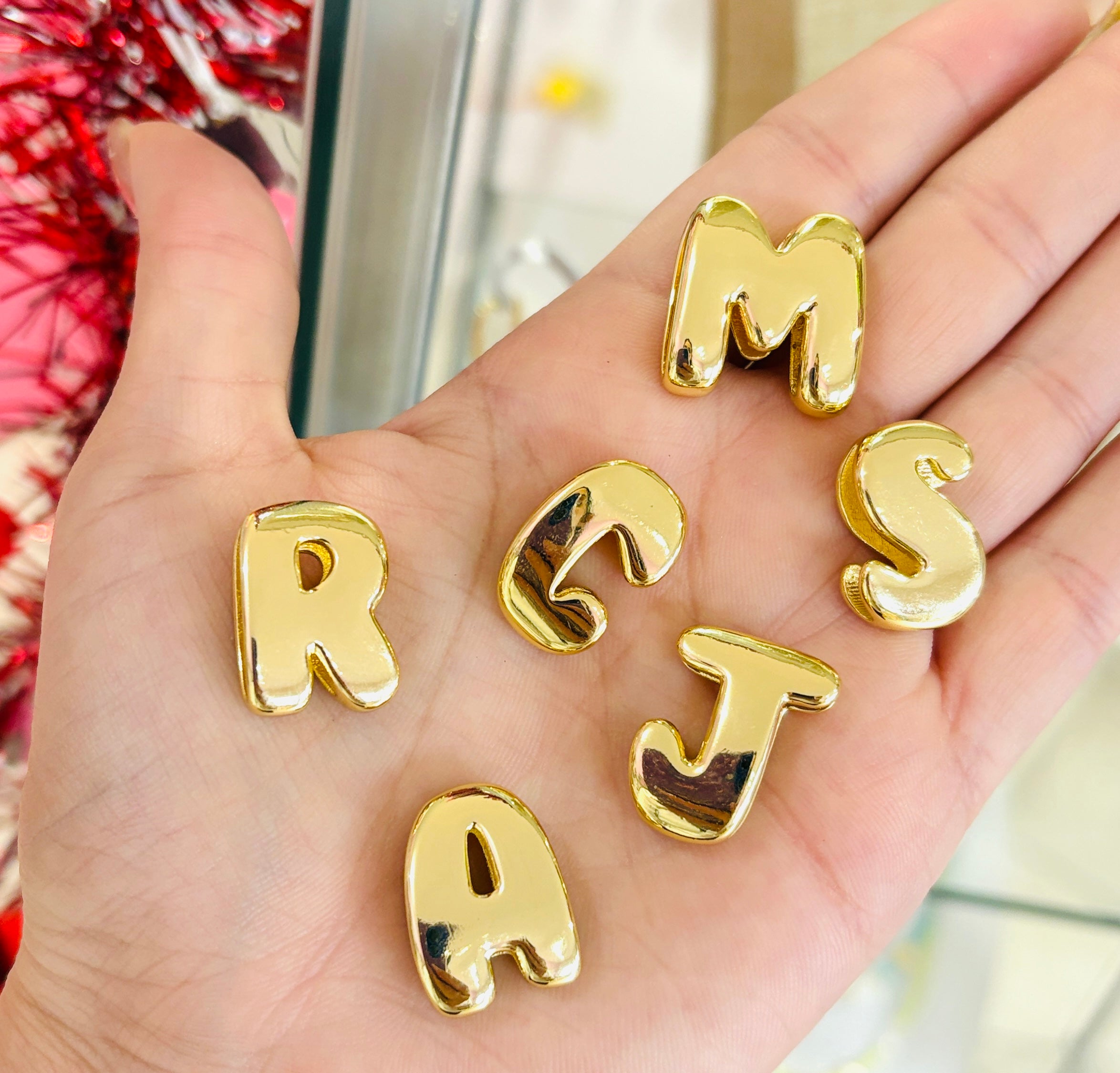 Letras grandes pasadores chunky