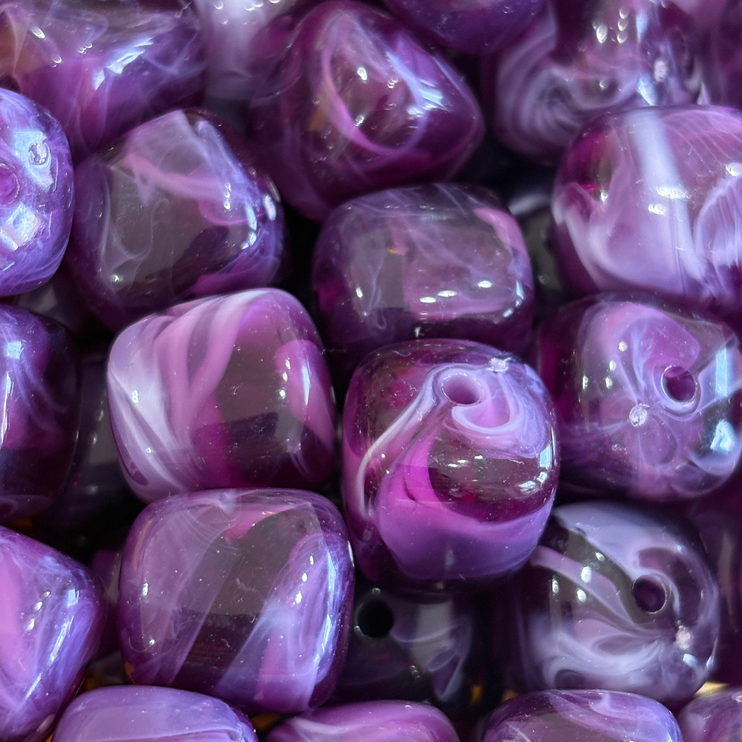 Bead acrilico cuadrado 20mm