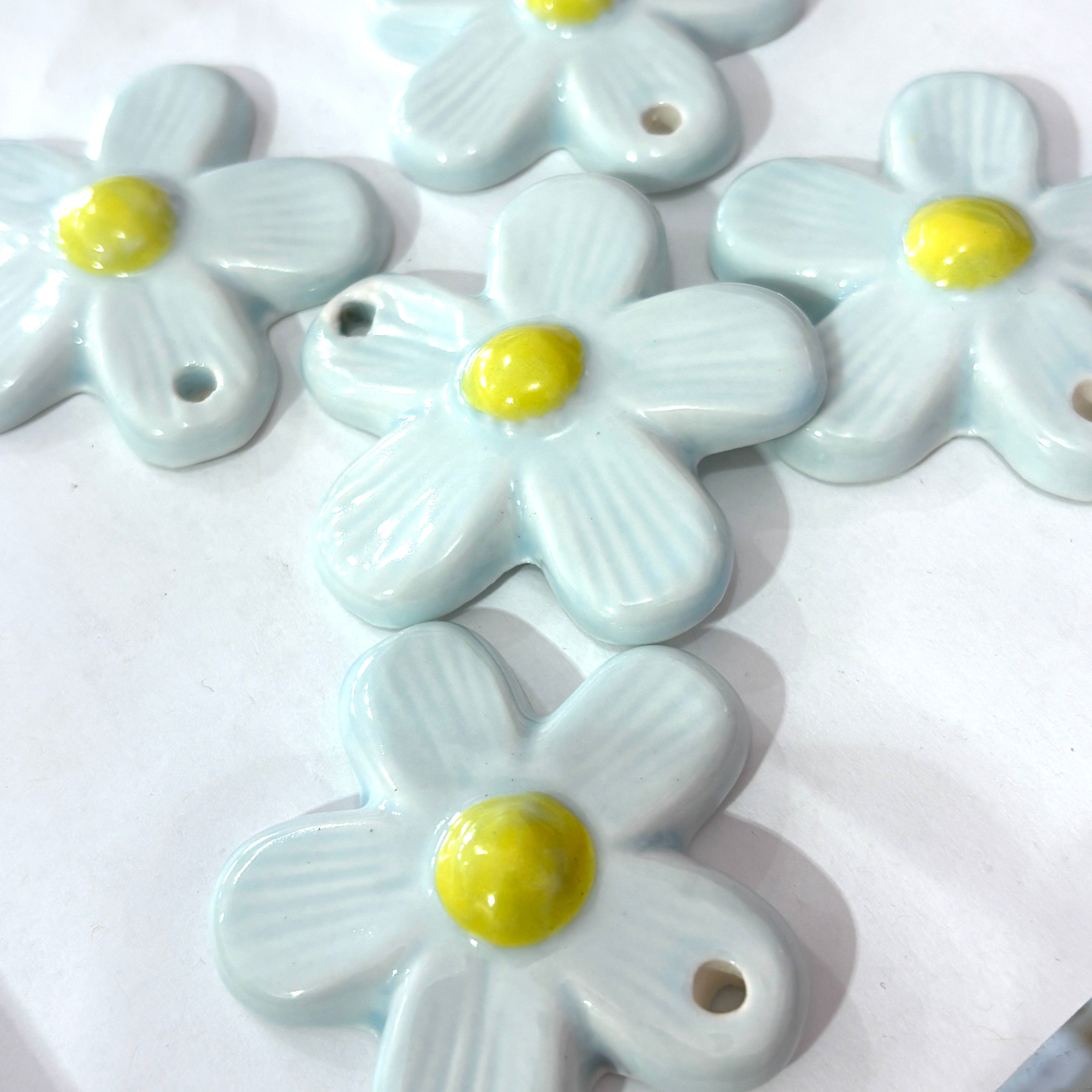 Flor porcelana pendant