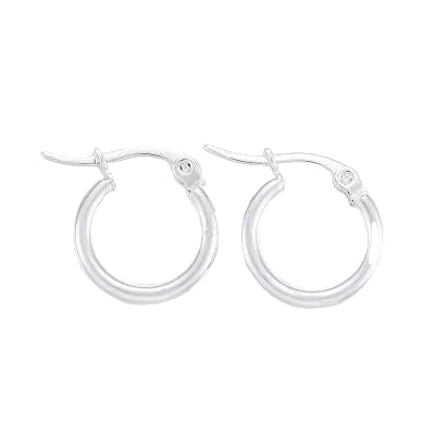 Hoops argollas plata