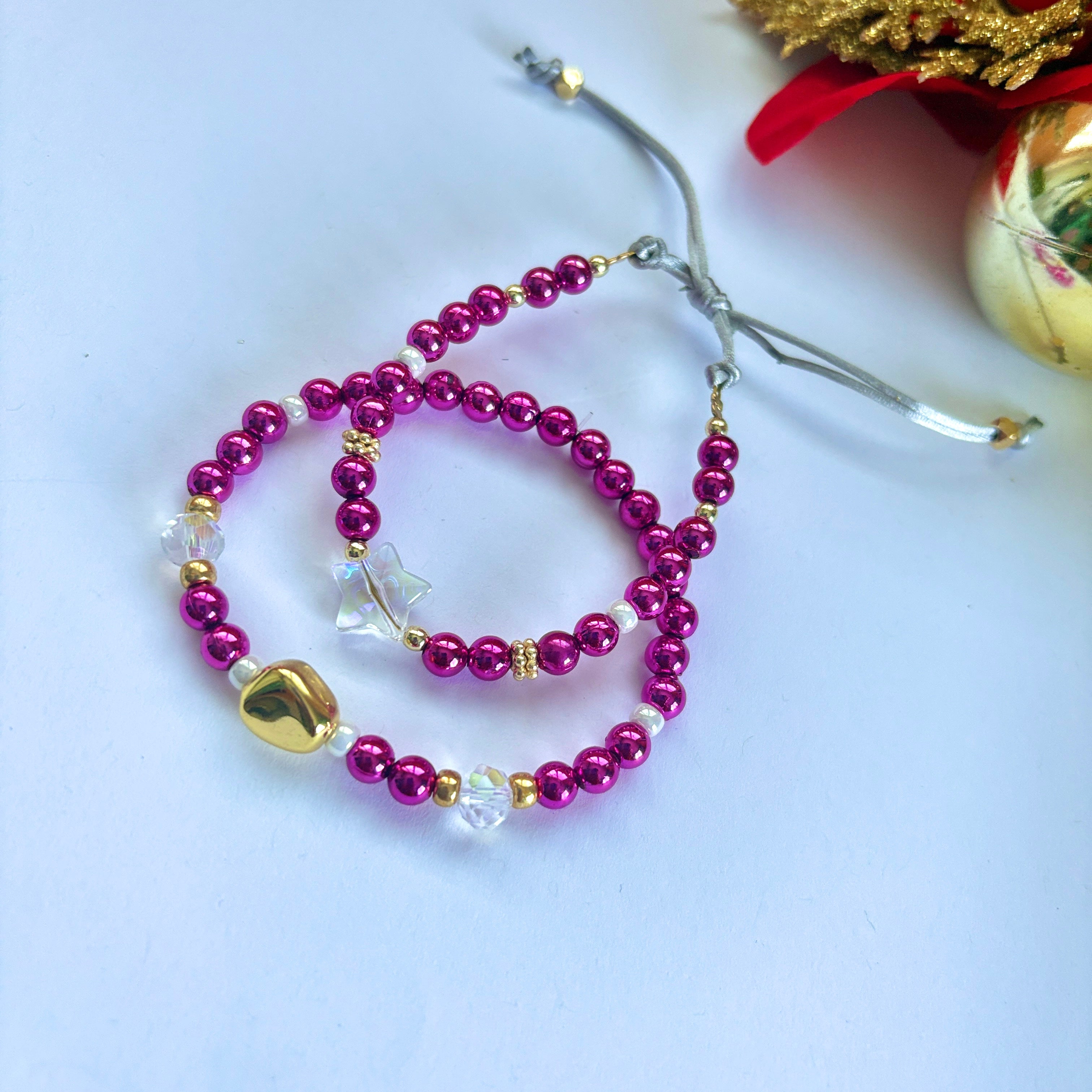 Kit #20 pulseras fuschia