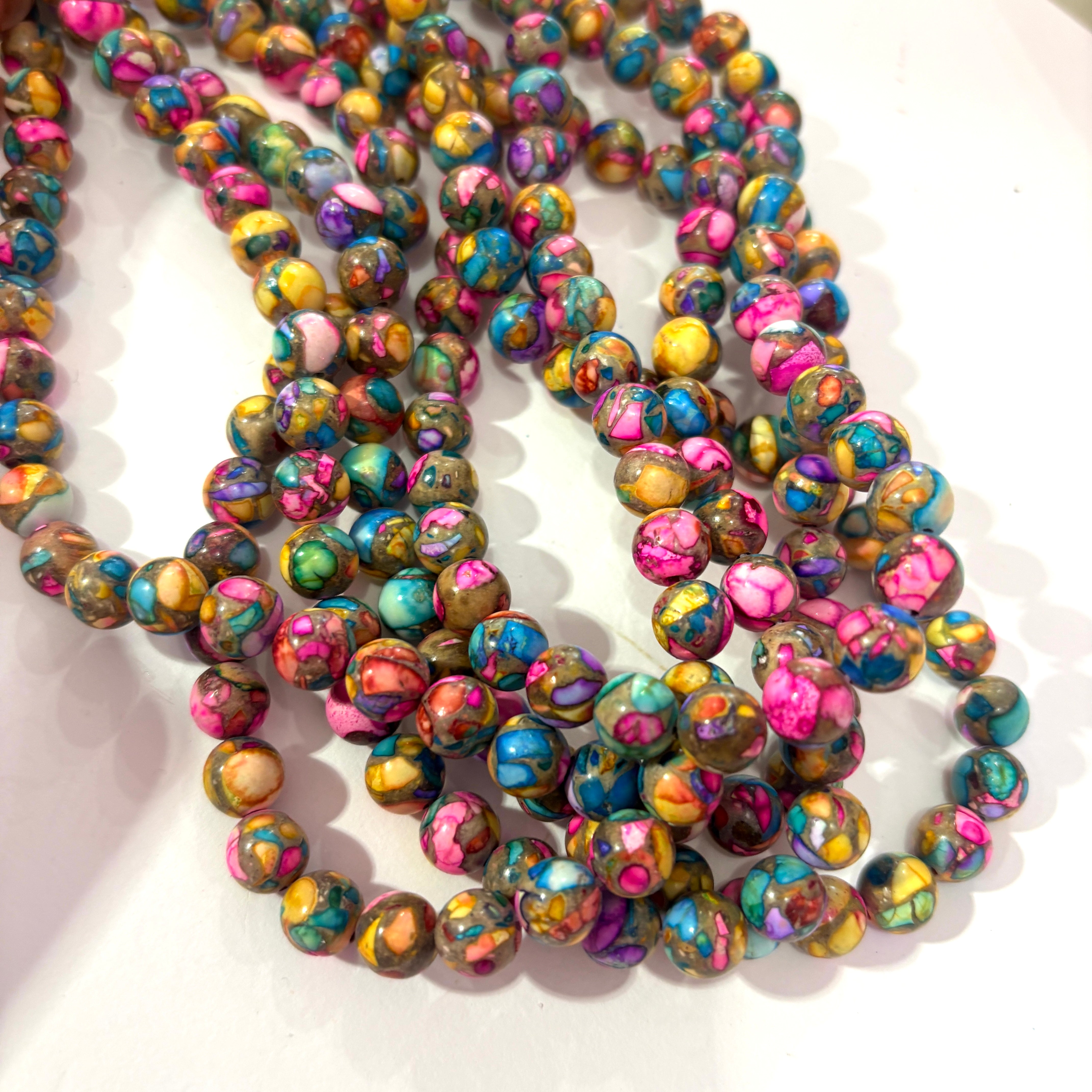 Beads howlite