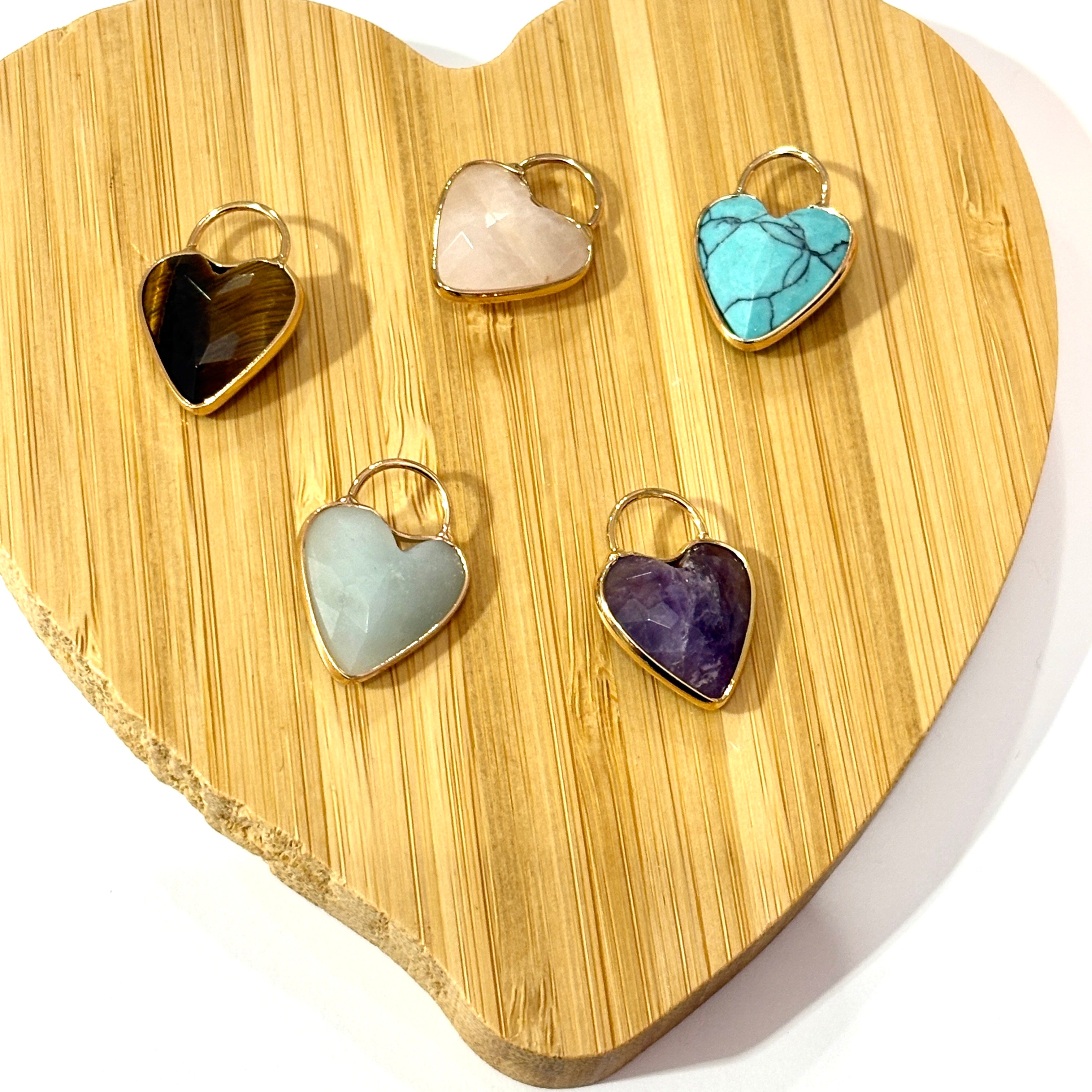 Corazones semipreciosas