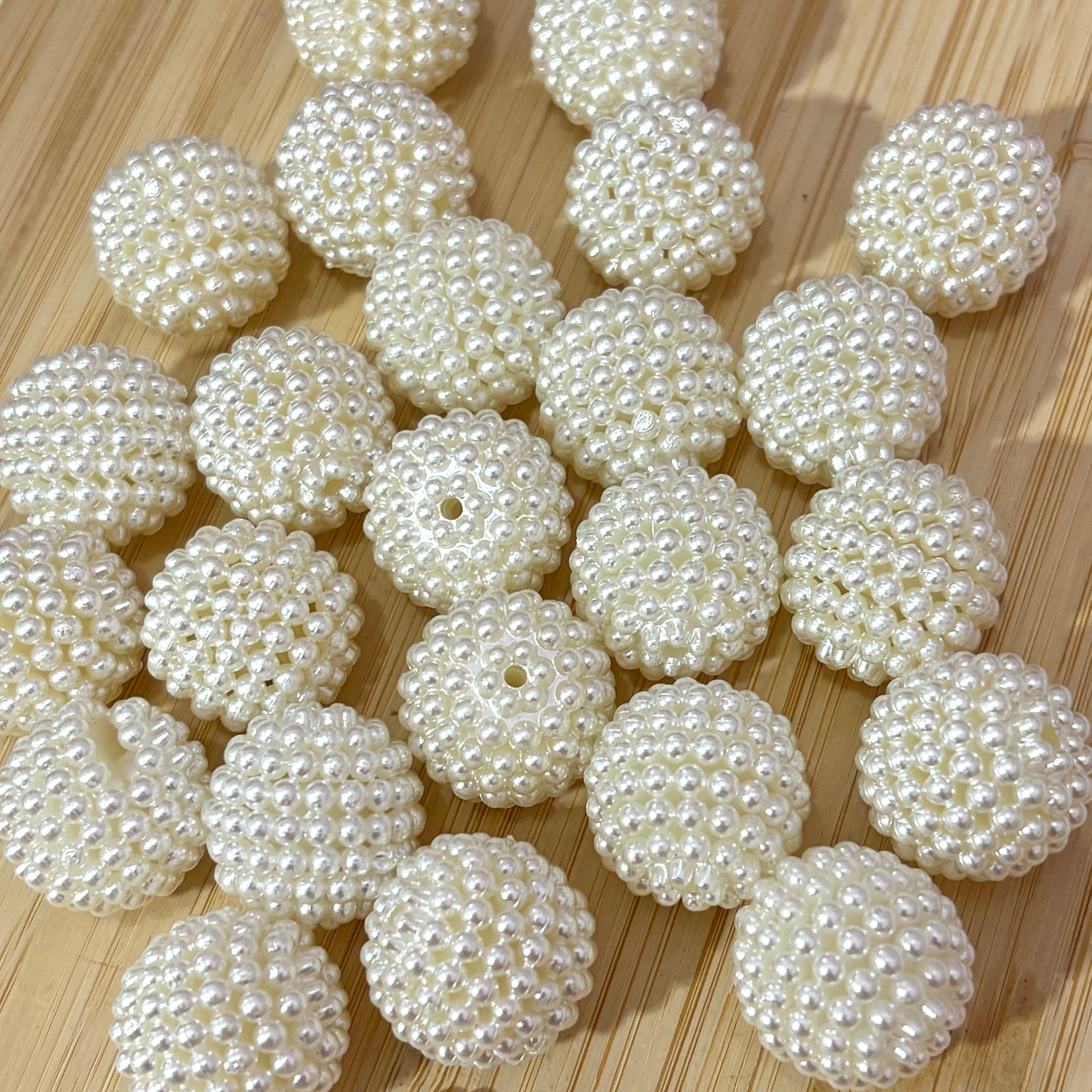 Beads 20mm perla acrilico