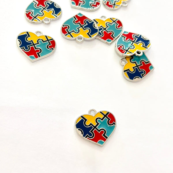 Corazon autismo Pendant