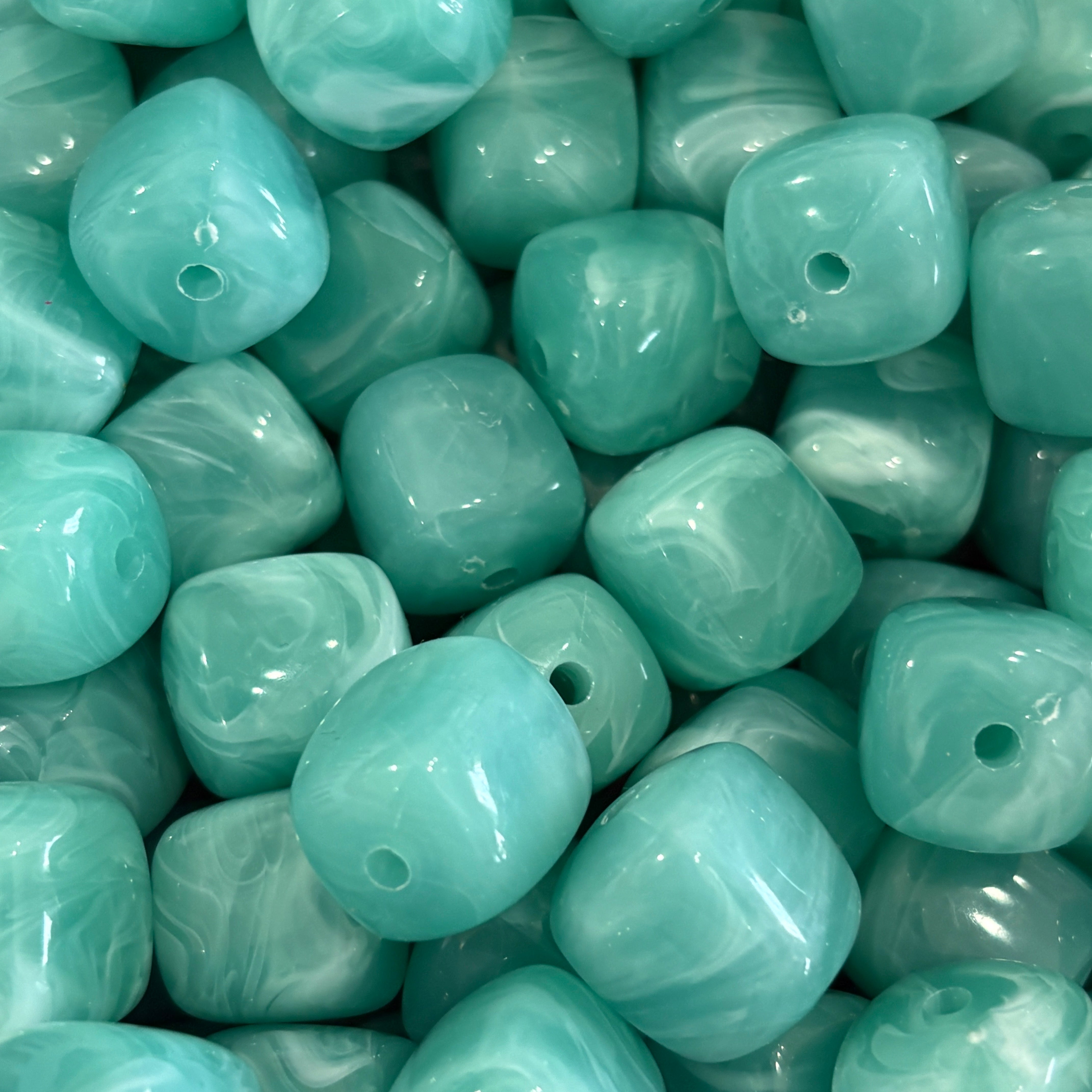 Bead acrilico cuadrado 20mm