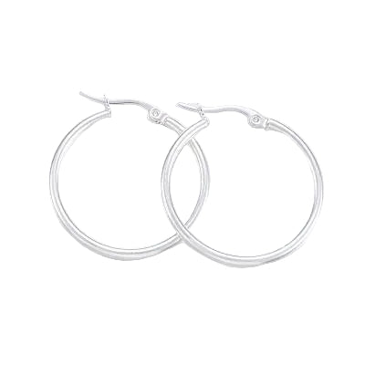 Hoops argollas plata