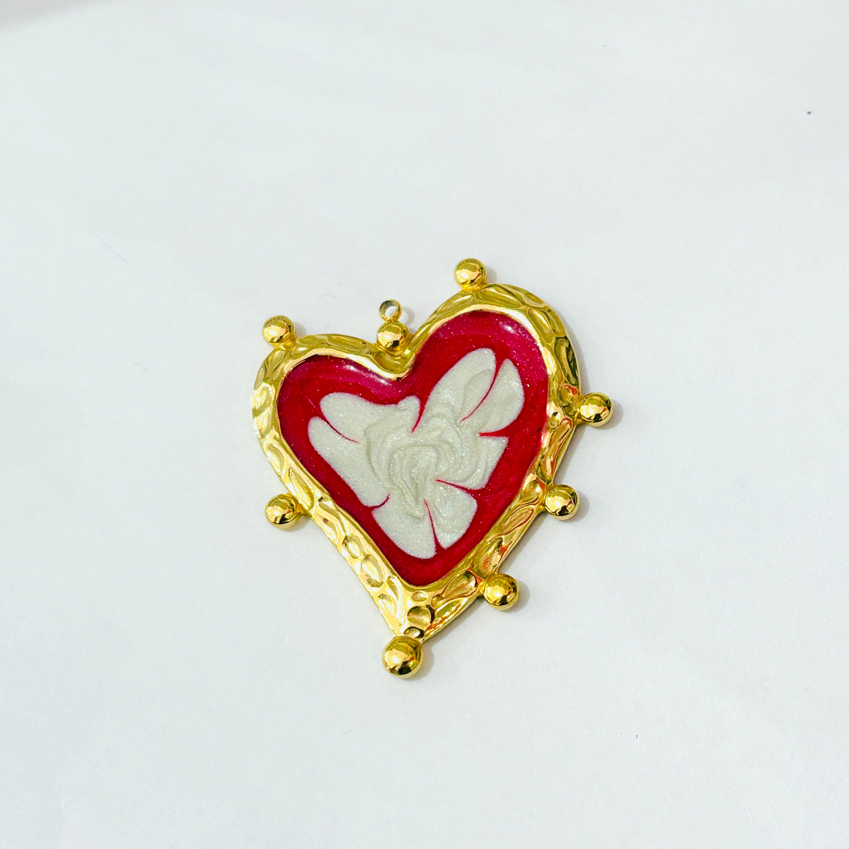 Corazón esmaltado Steel