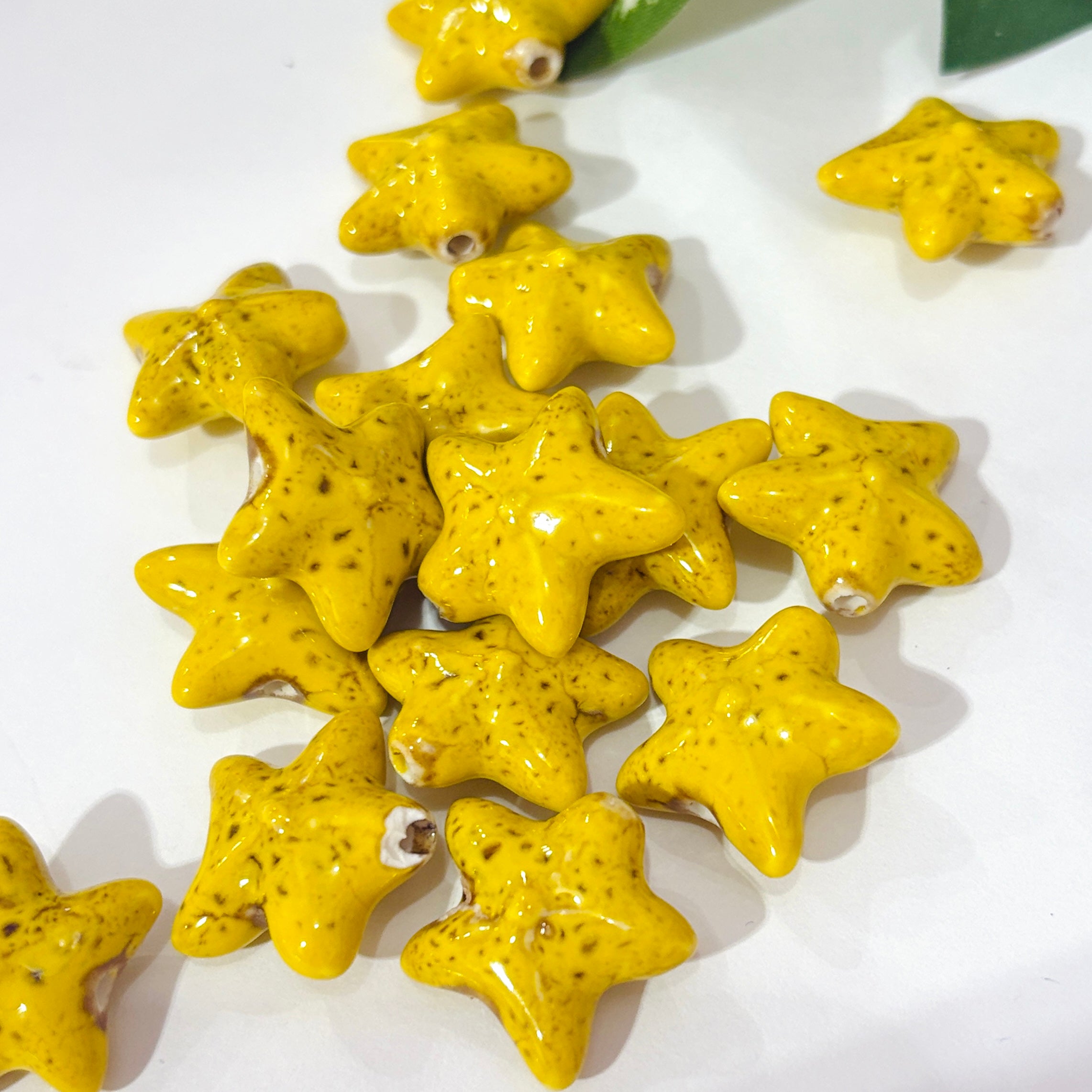 Estrella de mar porcelana beads