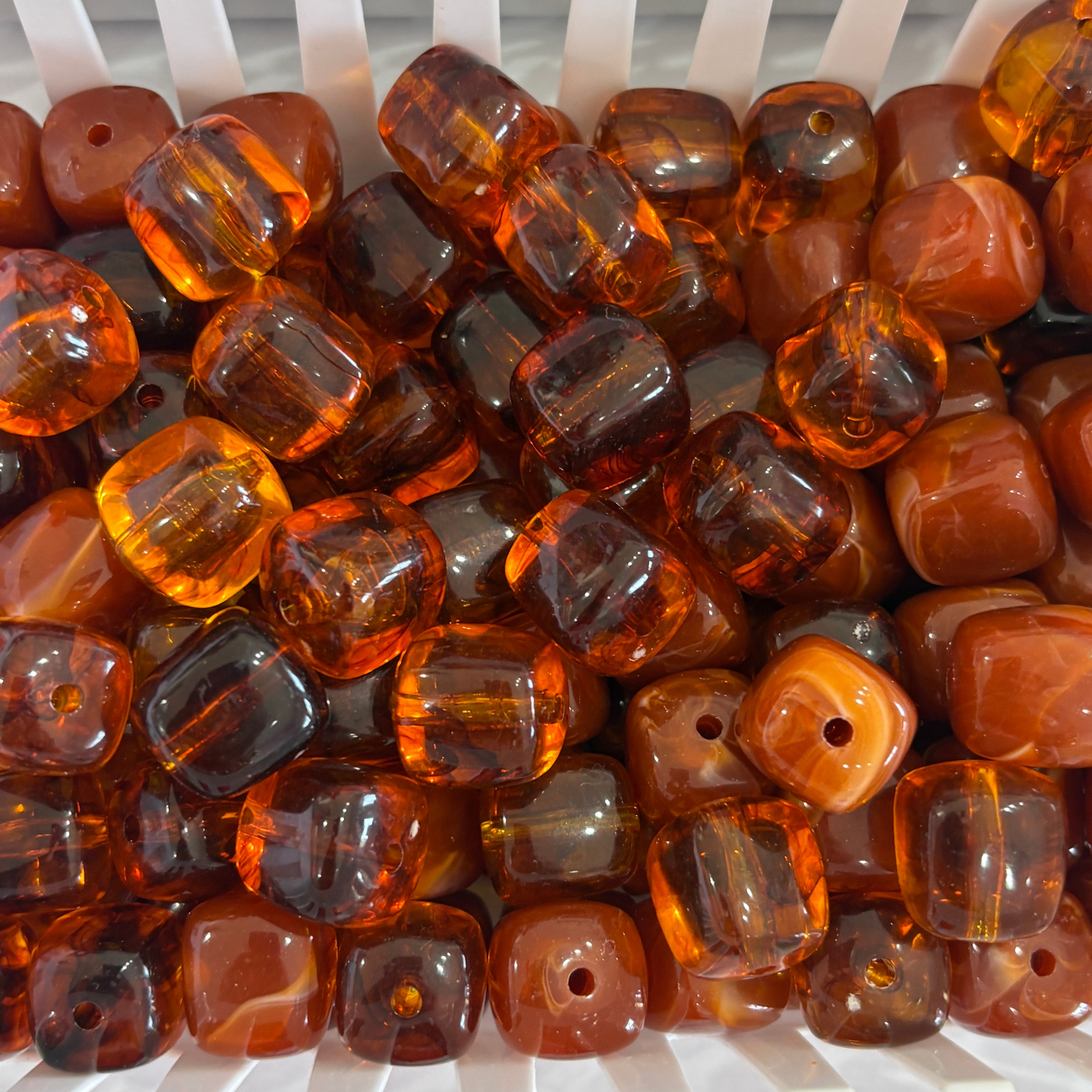 Bead acrilico cuadrado 20mm