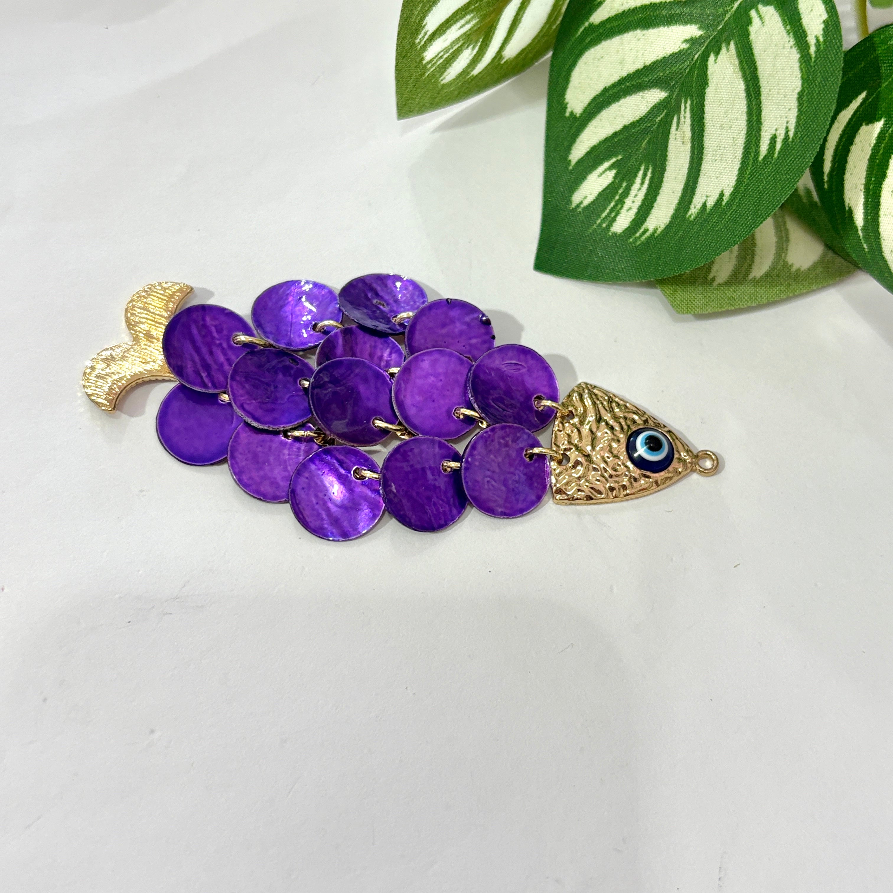 Pendant pez nacar colores