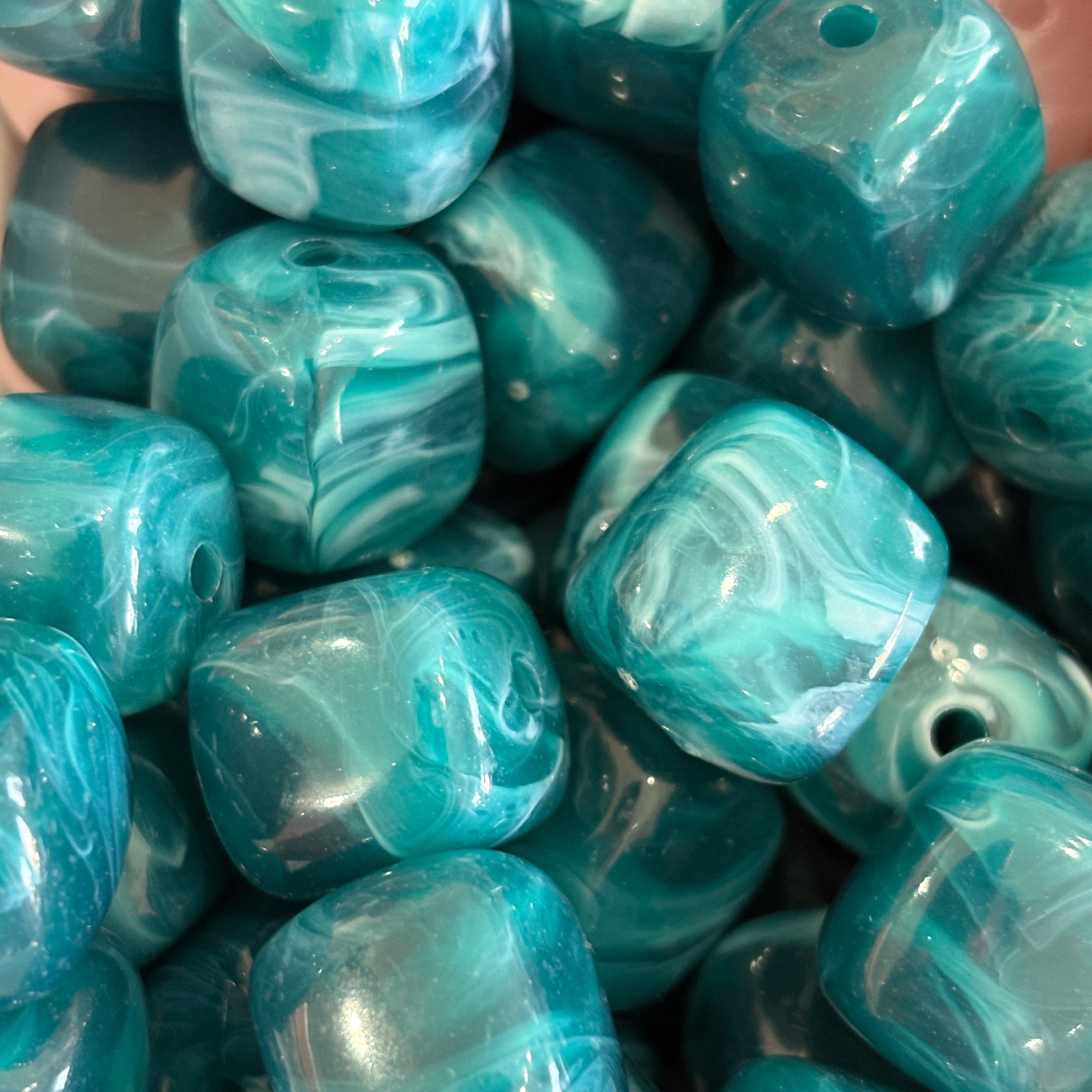 Bead acrilico cuadrado 20mm