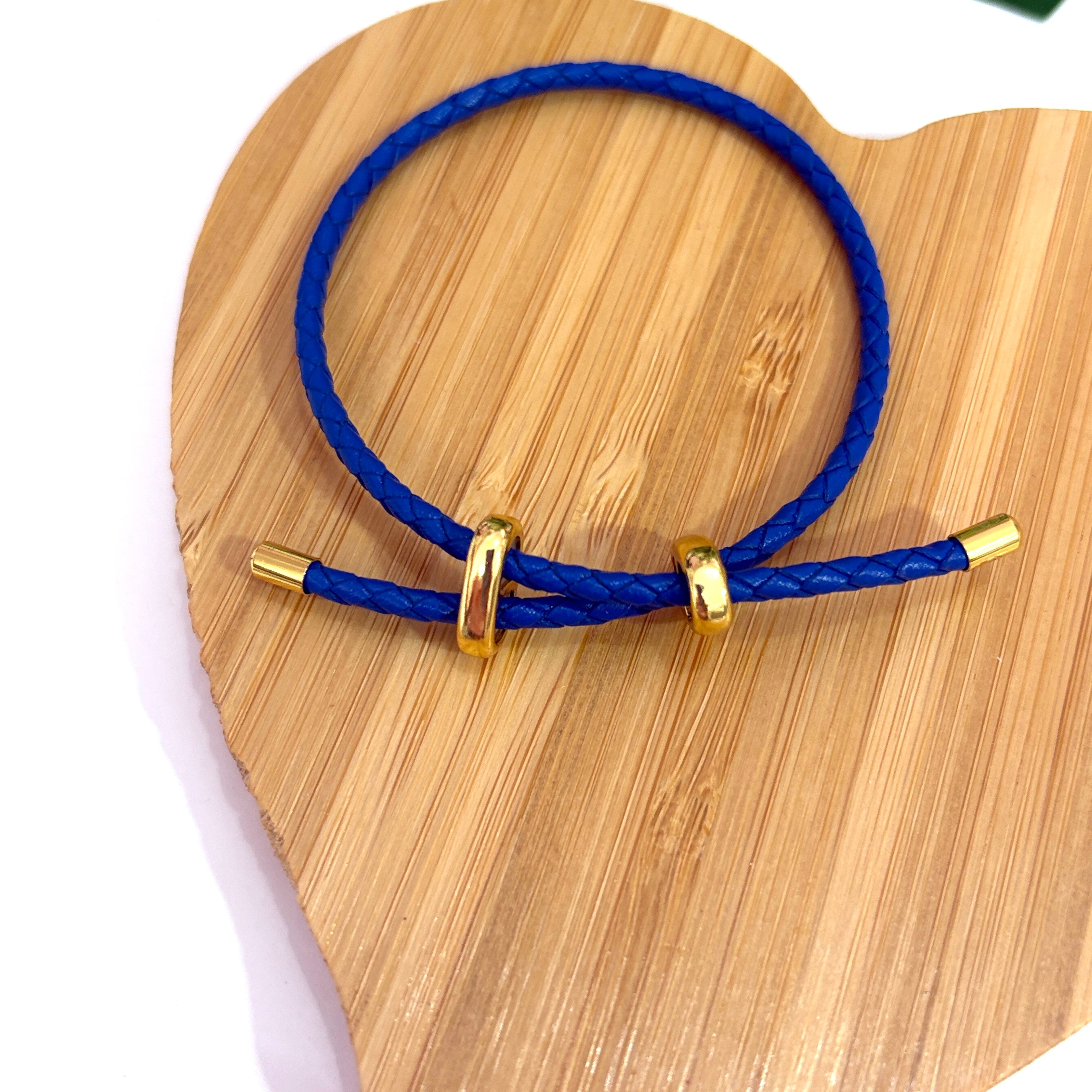 Pulsera en cuero ajustable