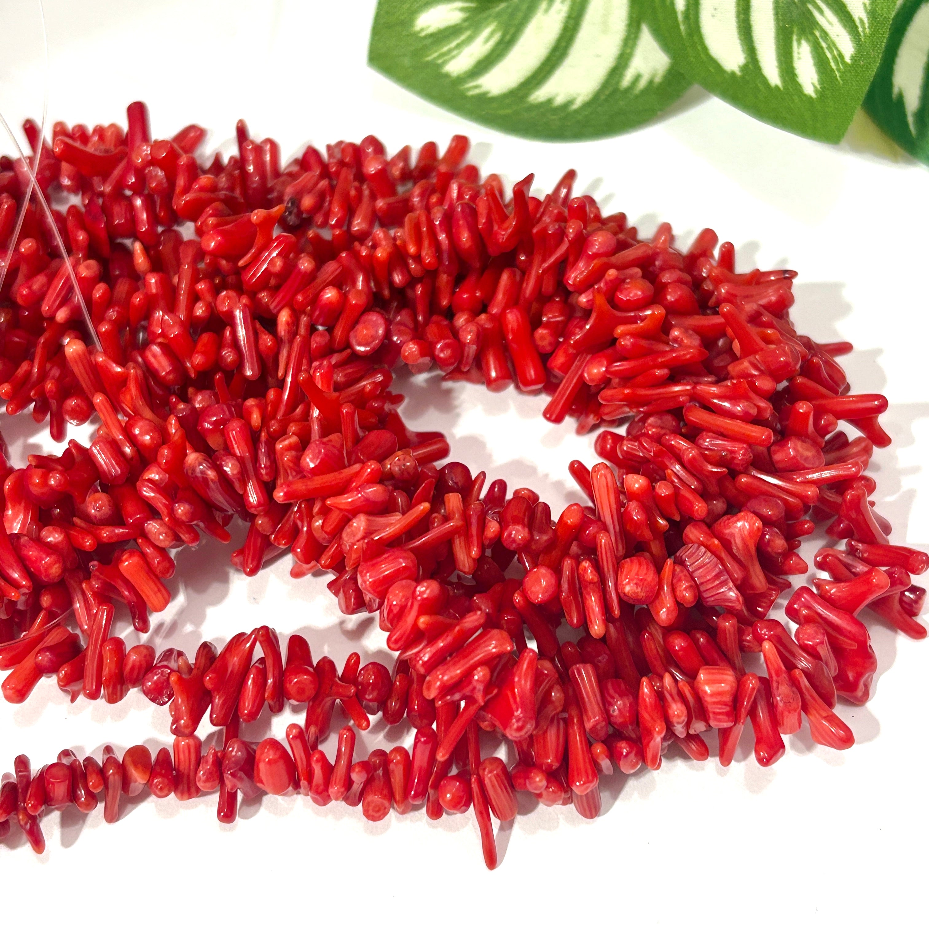 Beads coral rojo