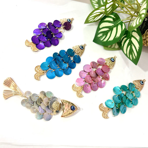 Pendant pez nacar colores