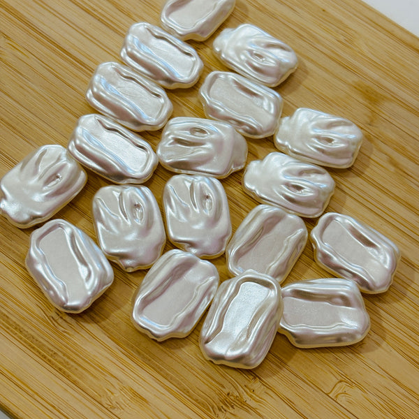 Imitacion perla cuadrado