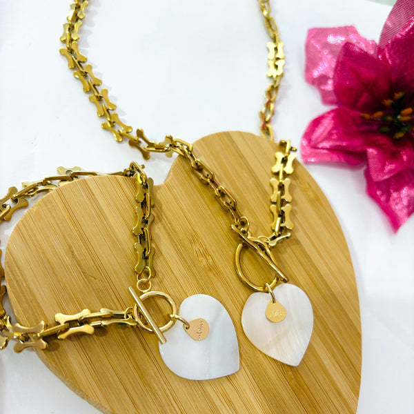 Set corazon nacar