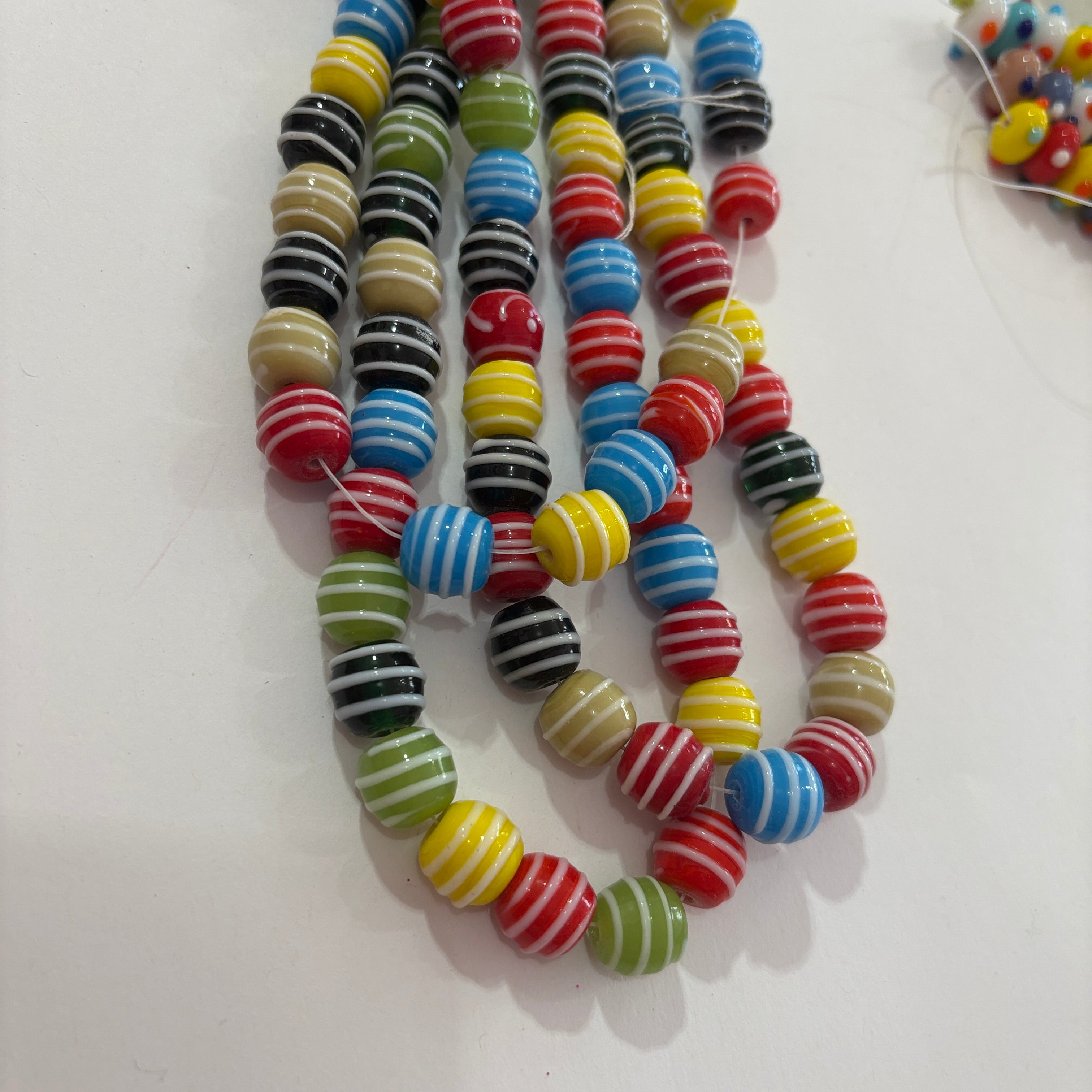 Cristal murano redondo rayas