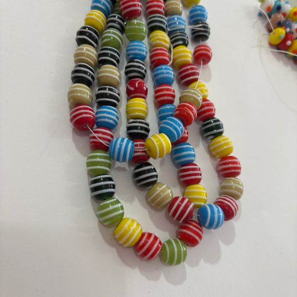 Cristal murano redondo rayas